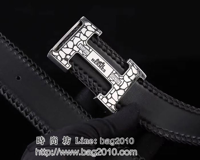 愛馬仕HERMES 精品五金扣頭 專櫃特色logo 2022新品 高端男士皮帶 HHG1866